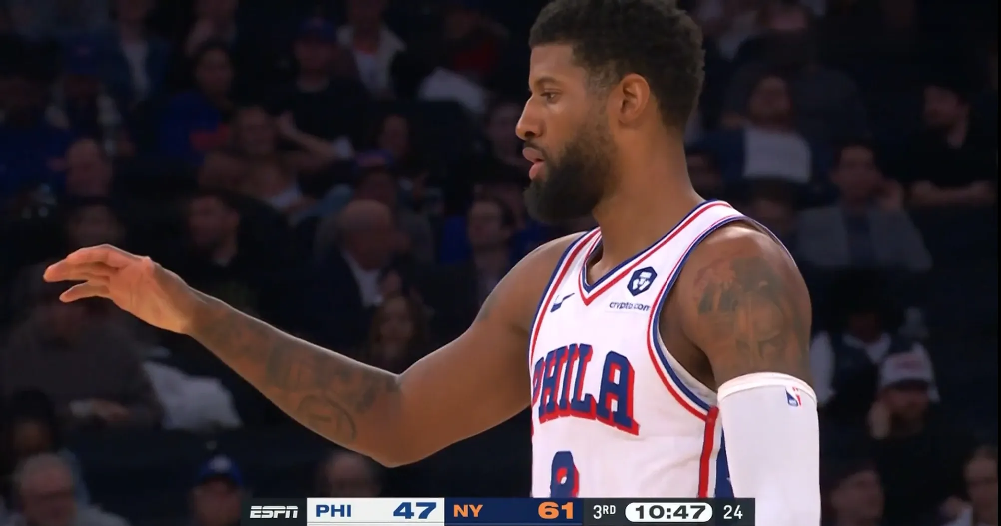 包含快船逆转公牛，乔治砍下29+9的词条